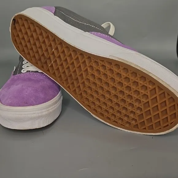 Vans Era Retro Old School Suede Canva Purple and Gray Sneakers