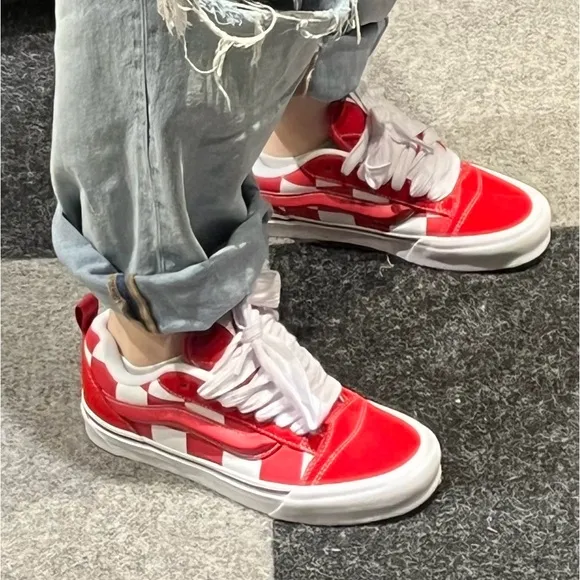 Vans Knu Skool Mega Check Red