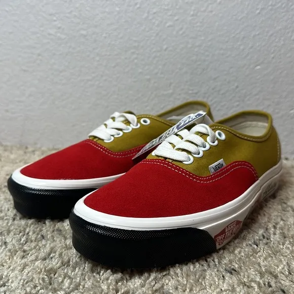 Vans Limited Edition Alva and Indy trucks red and gold vans shoes
