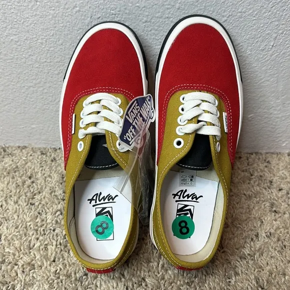 Vans Limited Edition Alva and Indy trucks red and gold vans shoes
