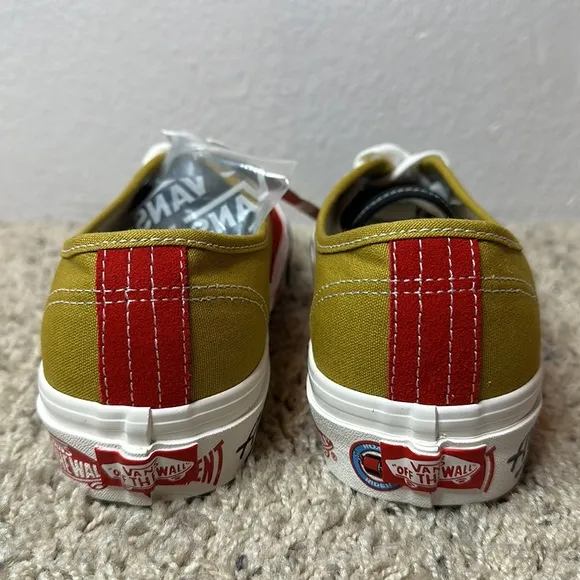Vans Limited Edition Alva and Indy trucks red and gold vans shoes