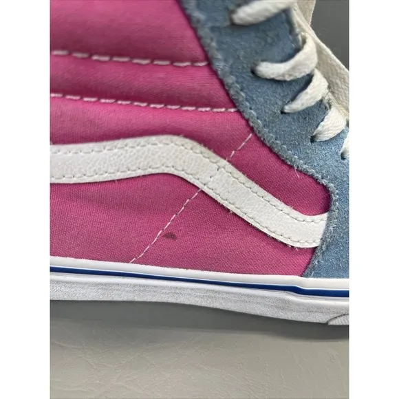 VANS M 5.5 &amp; W 7 SK8 Hi Suede Off The Wall Colorblock Multi Bright Yacht Club