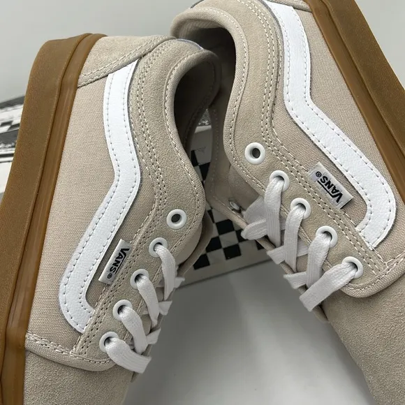 Vans Men's Beige and White Sneakers Chukka Low SidFrench OakVN0A5KQZBLL