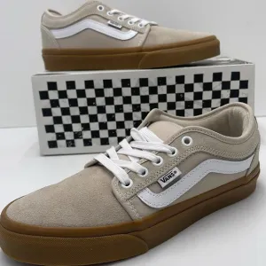 Vans Men's Beige and White Sneakers Chukka Low SidFrench OakVN0A5KQZBLL