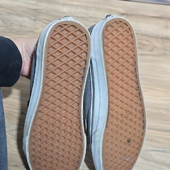 Vans Men's Gray Canvas Sneakers