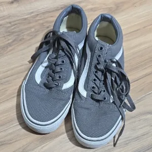 Vans Men's Gray Canvas Sneakers