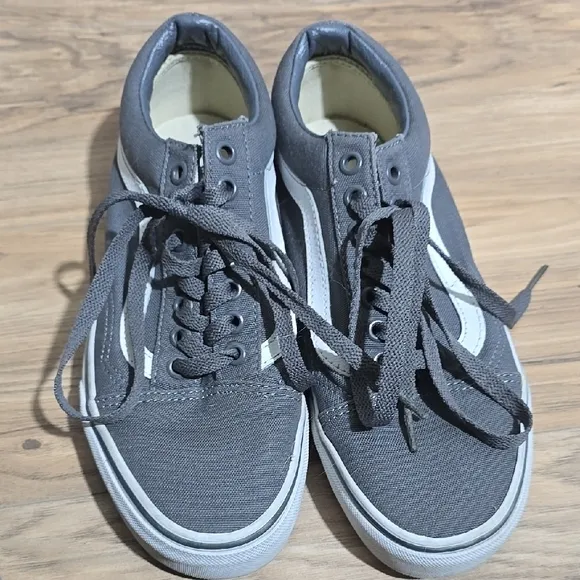 Vans Men's Gray Canvas Sneakers
