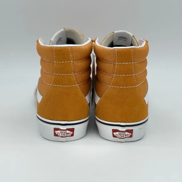 Vans Men's High-Top Sneakers - Orange and White
