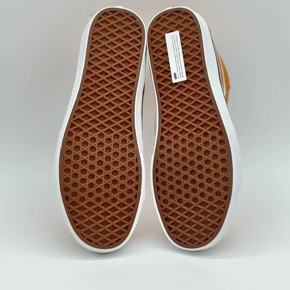 Vans Men's High-Top Sneakers - Orange and White