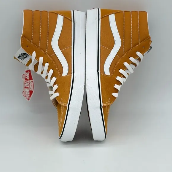 Vans Men's High-Top Sneakers - Orange and White