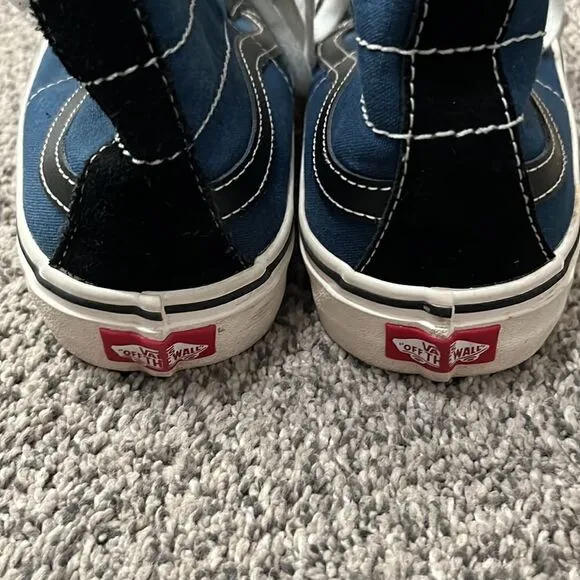 Vans - Off the Wall - Sk8 shoes - blue and black - 9.5 Men