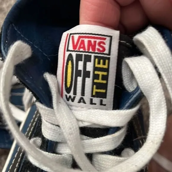 Vans - Off the Wall - Sk8 shoes - blue and black - 9.5 Men