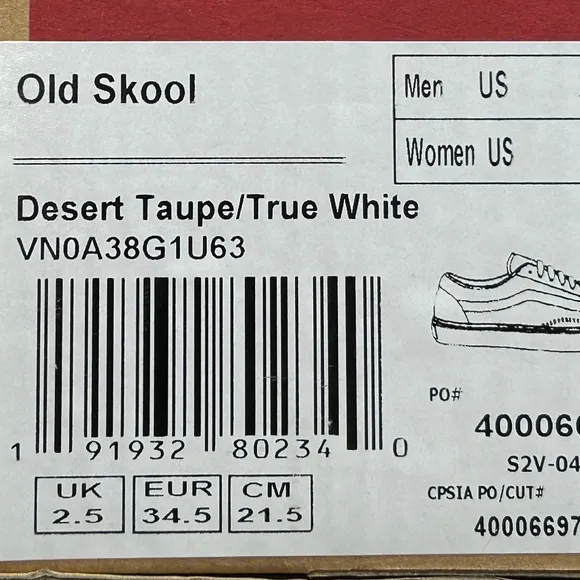 Vans Old Skool Desert Taupe True white Shoes