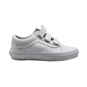 Vans Old Skool Leather Womens White Sneaker Shoes Size 5