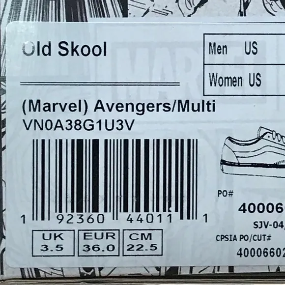 Vans Old Skool Marvel Avengers Multi Shoes
