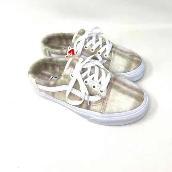 VANS Old Skool Mule Sneakers Soft Plaid Low Top Canvas Women's VN0A4P3Y98A