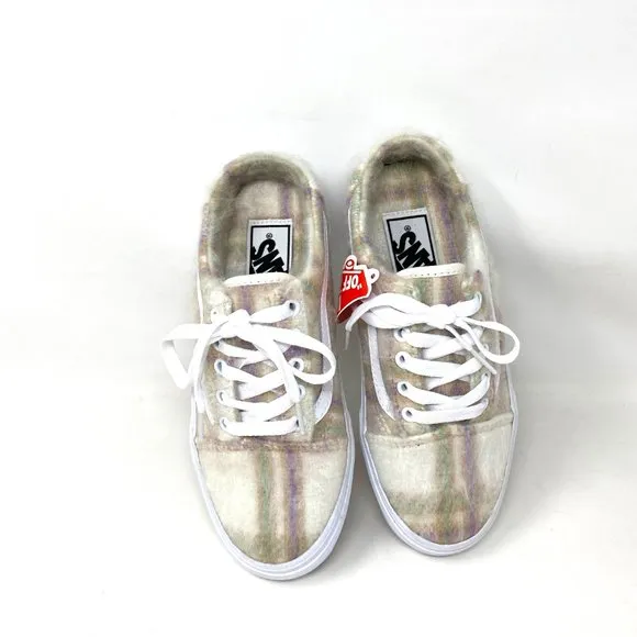 VANS Old Skool Mule Sneakers Soft Plaid Low Top Canvas Women's VN0A4P3Y98A