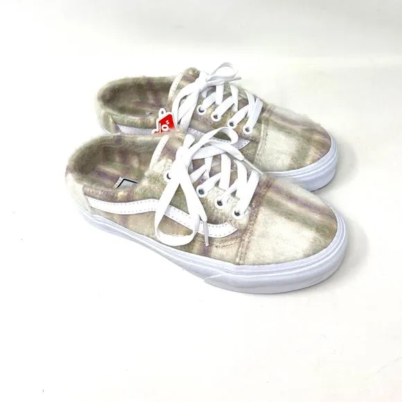 VANS Old Skool Mule Sneakers Soft Plaid Low Top Canvas Women's VN0A4P3Y98A