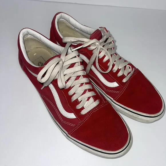 Vans Old Skool Sneakers Red Shoes #500714 Size 13