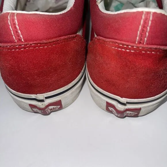 Vans Old Skool Sneakers Red Shoes #500714 Size 13