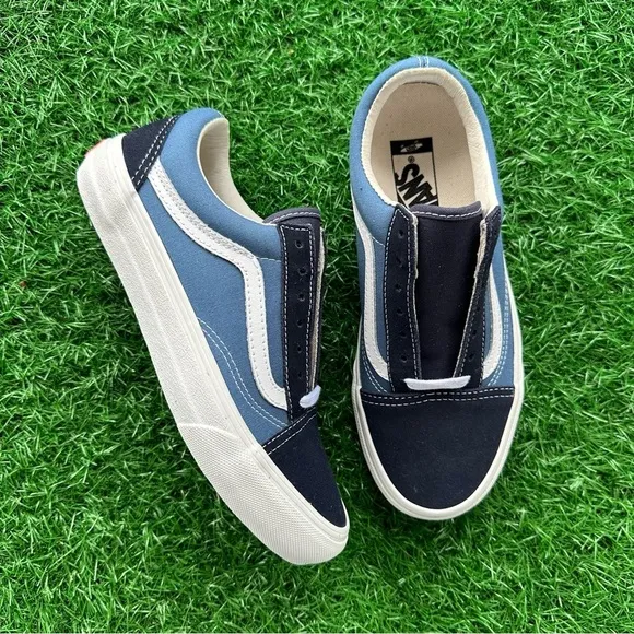Vans Old Skool Vlt Lx Suede Canvas Navy / Stv Navy