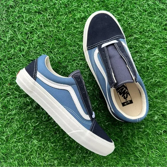 Vans Old Skool Vlt Lx Suede Canvas Navy / Stv Navy