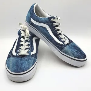 Vans Old Skool 'Denim' Skateboarding Shoes. SIZE 9 Men/ 10.5 Women.  S916