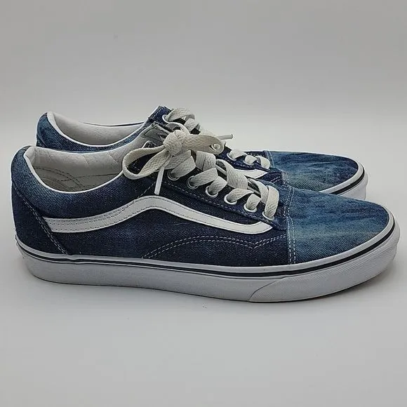 Vans Old Skool 'Denim' Skateboarding Shoes. SIZE 9 Men/ 10.5 Women.  S916