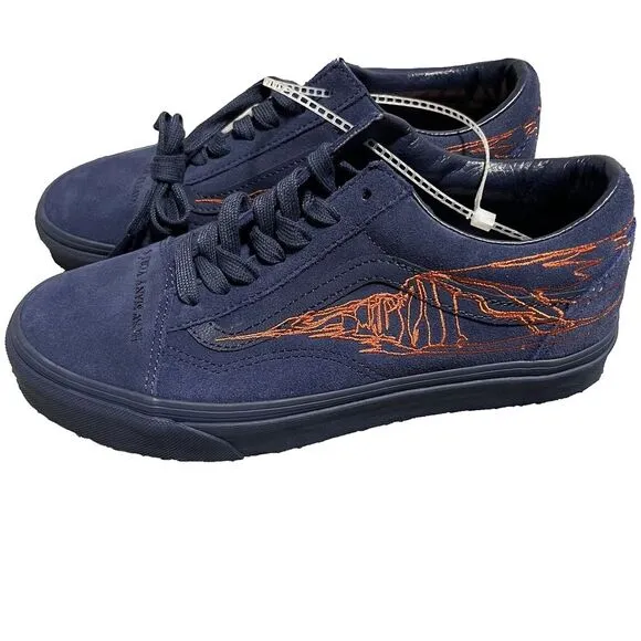 Vans Queer Poets Old Skool Kae Tempest Shoes Men's Size 6 Blue‎ Orange