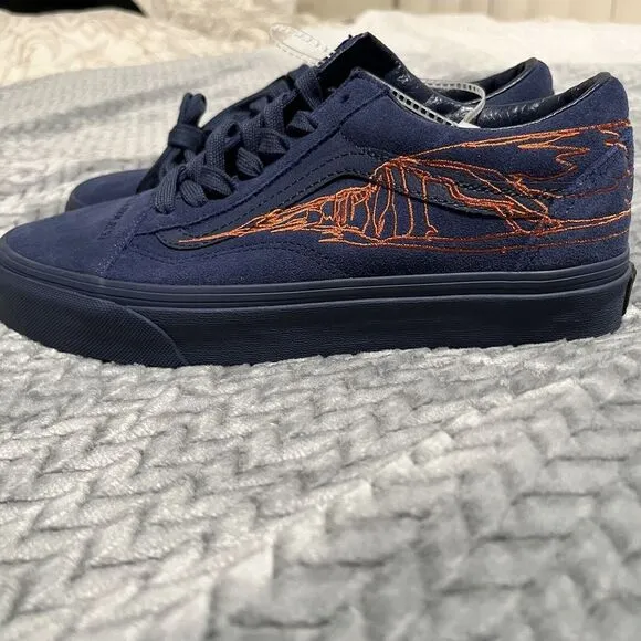 Vans Queer Poets Old Skool Kae Tempest Shoes Men's Size 6 Blue‎ Orange