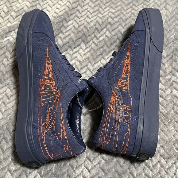 Vans Queer Poets Old Skool Kae Tempest Shoes Men's Size 6 Blue‎ Orange