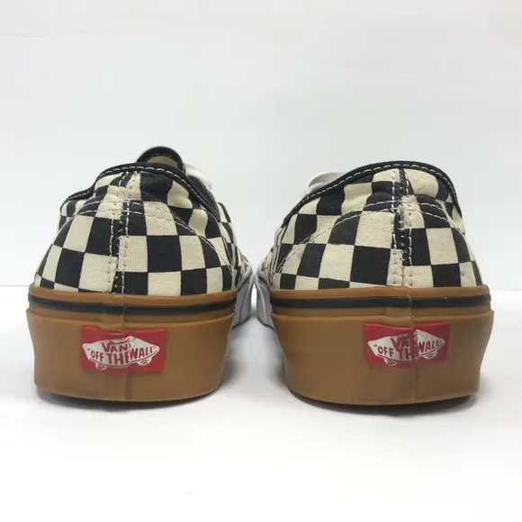 Vans Rare Half Authentic &amp; Half Old Skool Gum sole Men Shoes Size 9.5