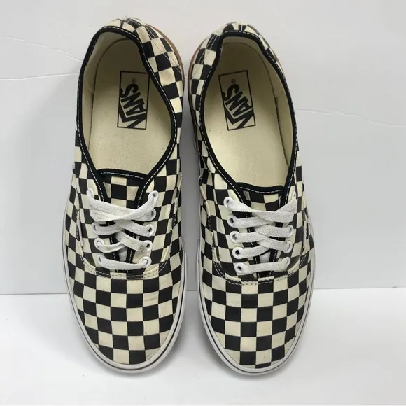 Vans Rare Half Authentic &amp; Half Old Skool Gum sole Men Shoes Size 9.5