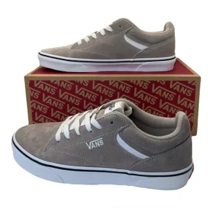 Vans Seldan Men's Suede Lace-Up Vulcanized Sole Shoes Atmosphere White Size 9.5M