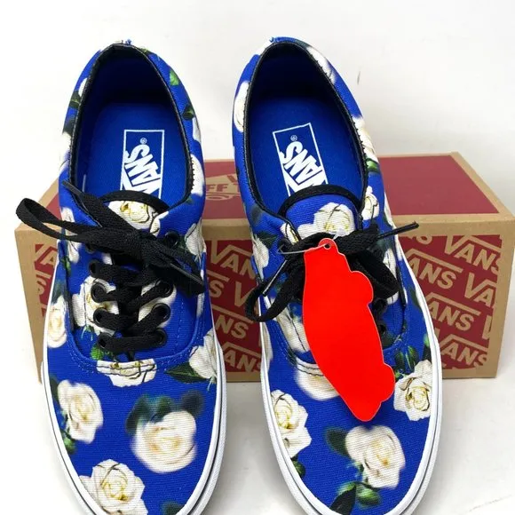 VANS Shoes Women's Era Romantic Floral Lapis Canvas Casual SB Size VN0A38FRVP9