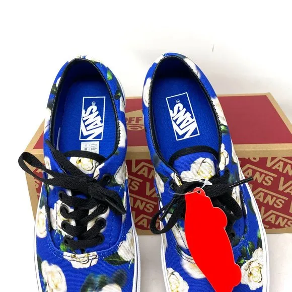 VANS Shoes Women's Era Romantic Floral Lapis Canvas Casual SB Size VN0A38FRVP9