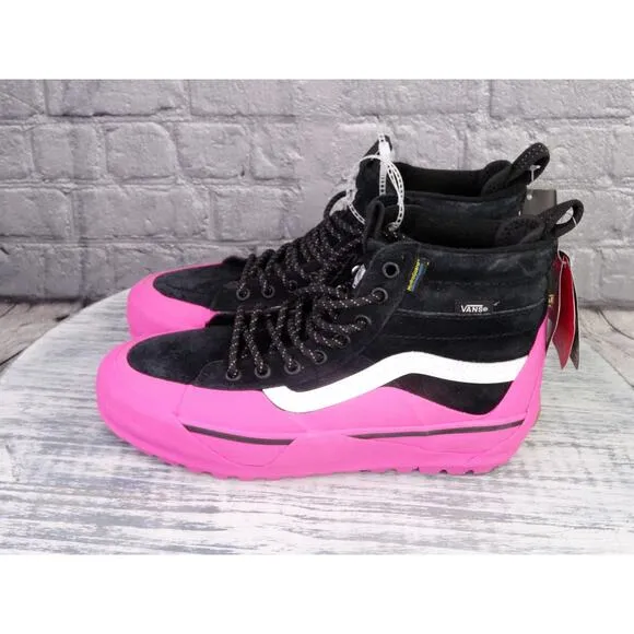 Vans Sk8-Hi Dip MTE-2 Black Pink High Tops Boots Men 7 Women 8.5 Tried On No Box