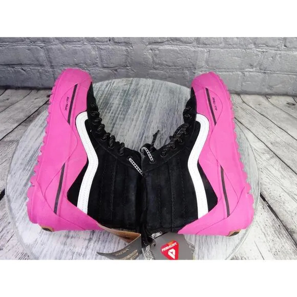 Vans Sk8-Hi Dip MTE-2 Black Pink High Tops Boots Men 7 Women 8.5 Tried On No Box