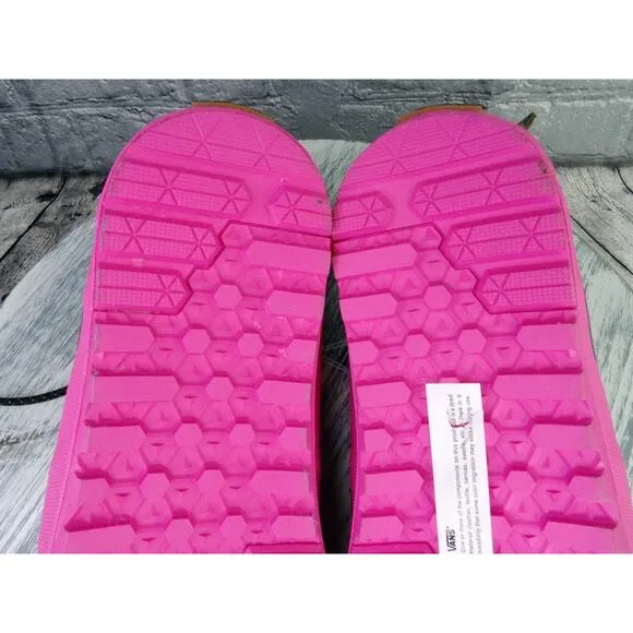 Vans Sk8-Hi Dip MTE-2 Black Pink High Tops Boots Men 7 Women 8.5 Tried On No Box
