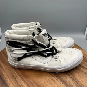 Vans Sk8-Hi Echo DX Shoes Mens Size 12 White/White Comfort Skate Sneakers