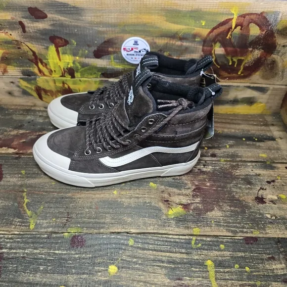 Vans Sk8 Hi MTE 2 Utility Pop Demitasse Brown Shoes women size 7.5