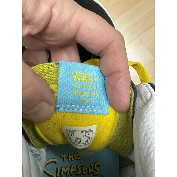 VANS Sk8-Hi x The Simpsons Simpsons Family Size Men 5 Women 6.5