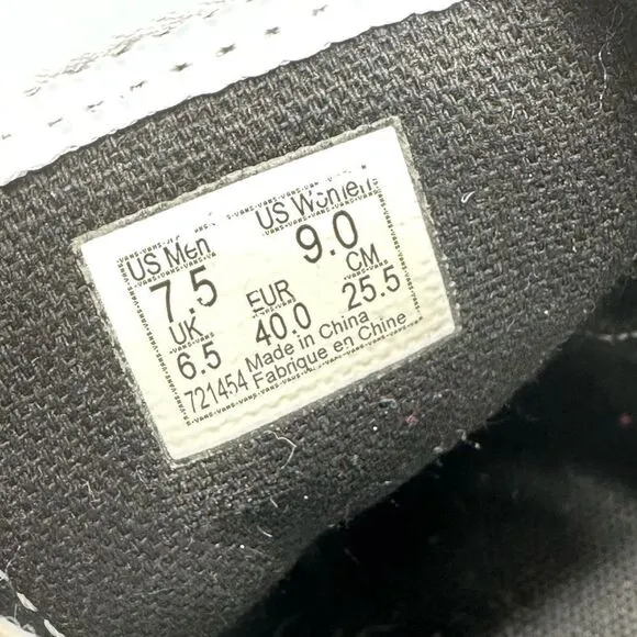 VANS SK8-HI Deconstructed Cut &amp; Paste Checks Stripes Zipper Side Suede Shoes 7,5
