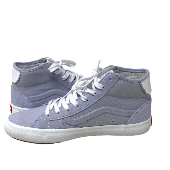 VANS Skate Lizzie Dusty Blue Shoe High Casual For Women Suede Canvas VN0A4BX1DSB