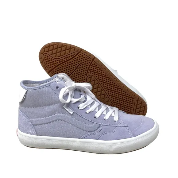 VANS Skate Lizzie Dusty Blue Shoe High Casual For Women Suede Canvas VN0A4BX1DSB