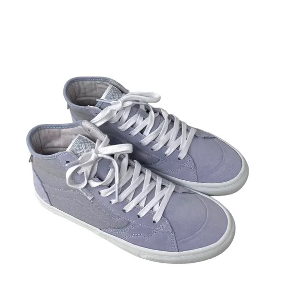VANS Skate Lizzie Dusty Blue Shoe High Casual For Women Suede Canvas VN0A4BX1DSB