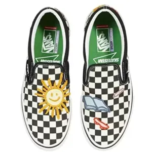 Vans Skate Slip-On Skateistan Checkerboard Pop Cush Size 10 Men's