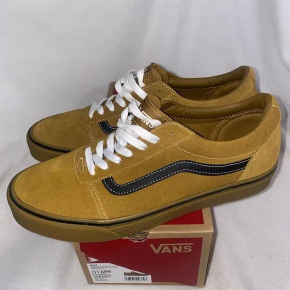 Vans Ward Suede Golden Brown Black Shoes Men’s Size 11 GVNOA5HTSCL6 Fall New