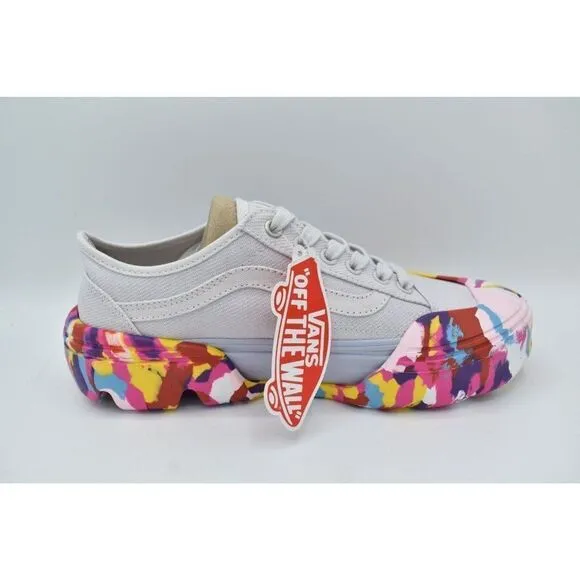 Vans Womens Size 7.5 Old Skool Rainbow Swirl Nimbus Cloud Tapered Sneaker Shoes