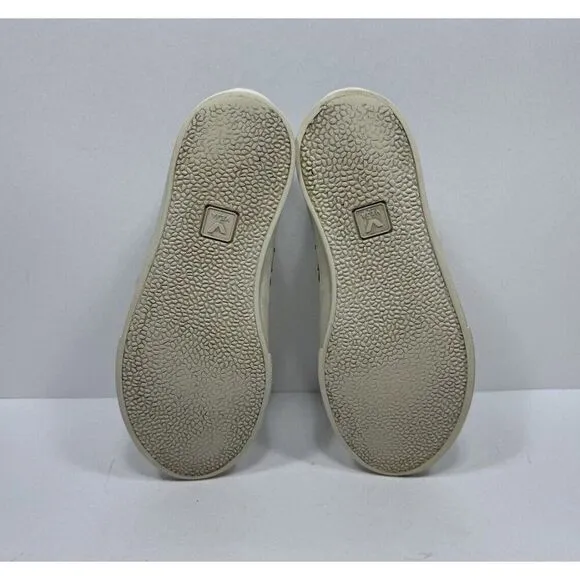 Veja Esplar Womens Size 6 White Leather Black V Logo Stitched Casual Shoes